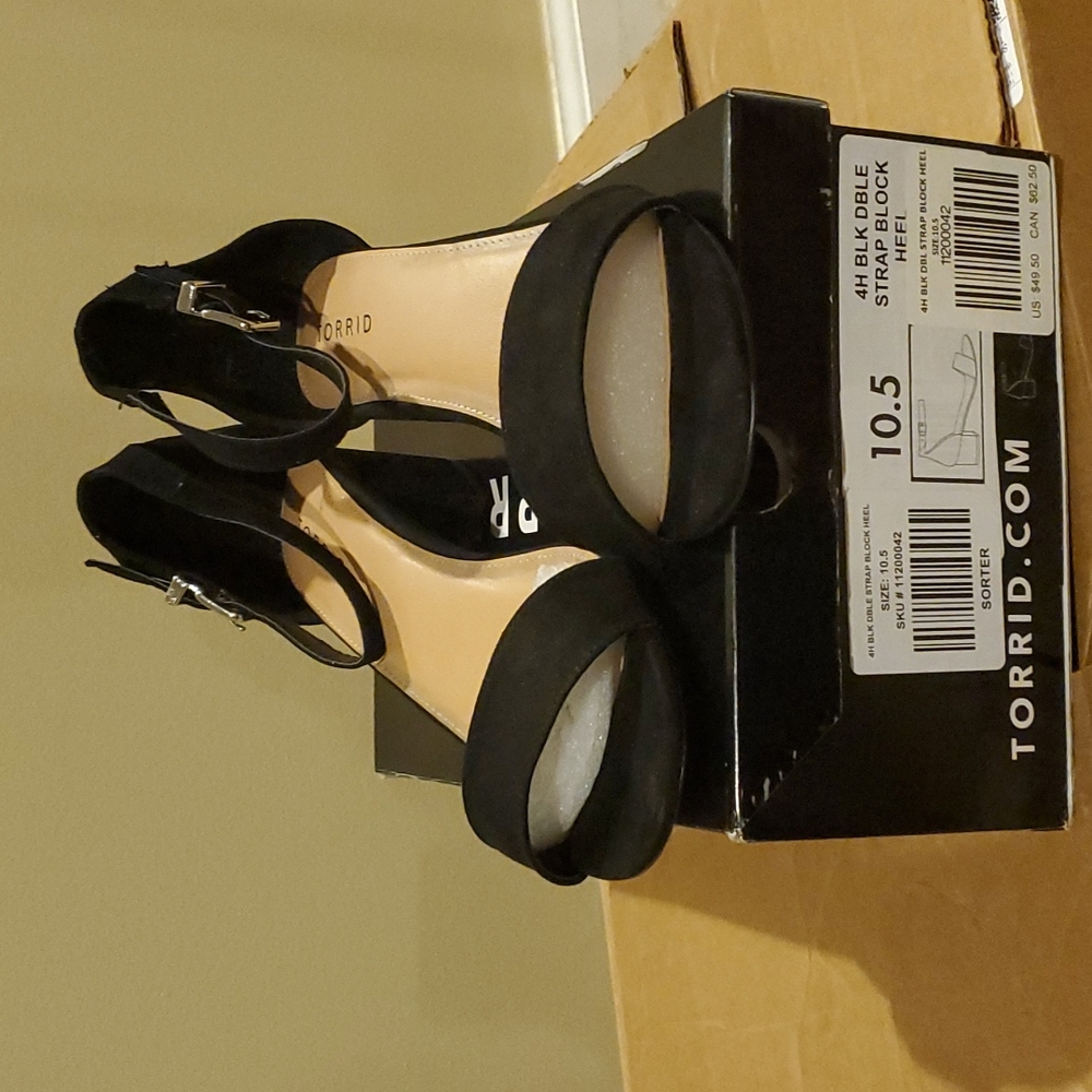 Black Suede Block Heel